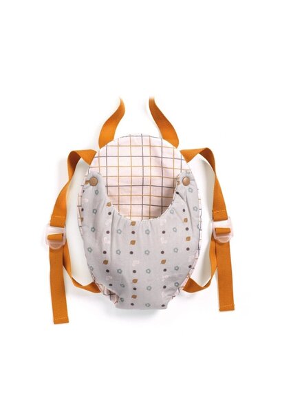 Djeco poppen draagzak blauwgrijs DJ07840