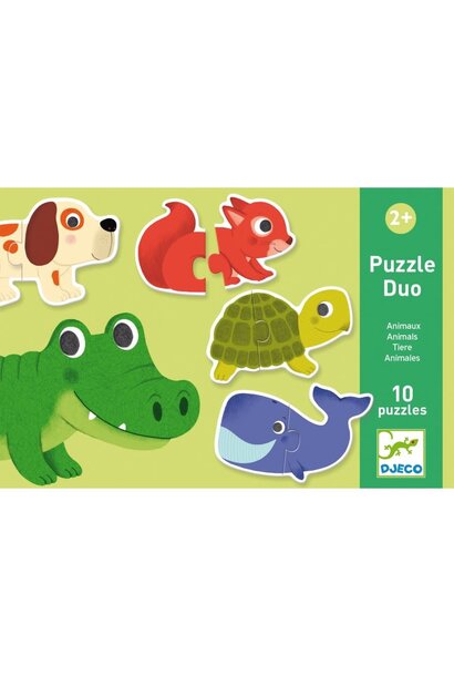 Djeco duo puzzel - dieren DJ08147