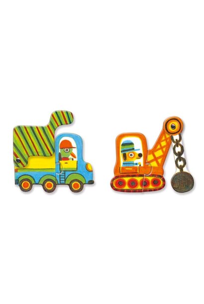 Djeco duo puzzel - voertuigen DJ08170