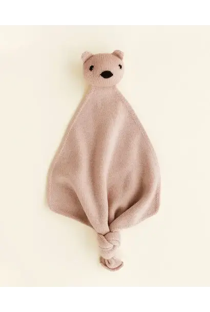 merino wollen knuffeldoekje teddy tokki - blush