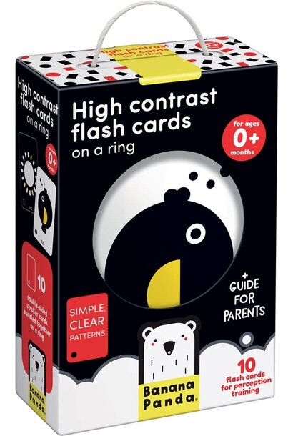 Banana Panda contrast flash cards 0+