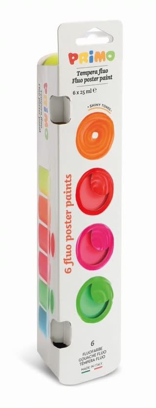 Primo plakkaatverf in potje neon (6x25ml)-1