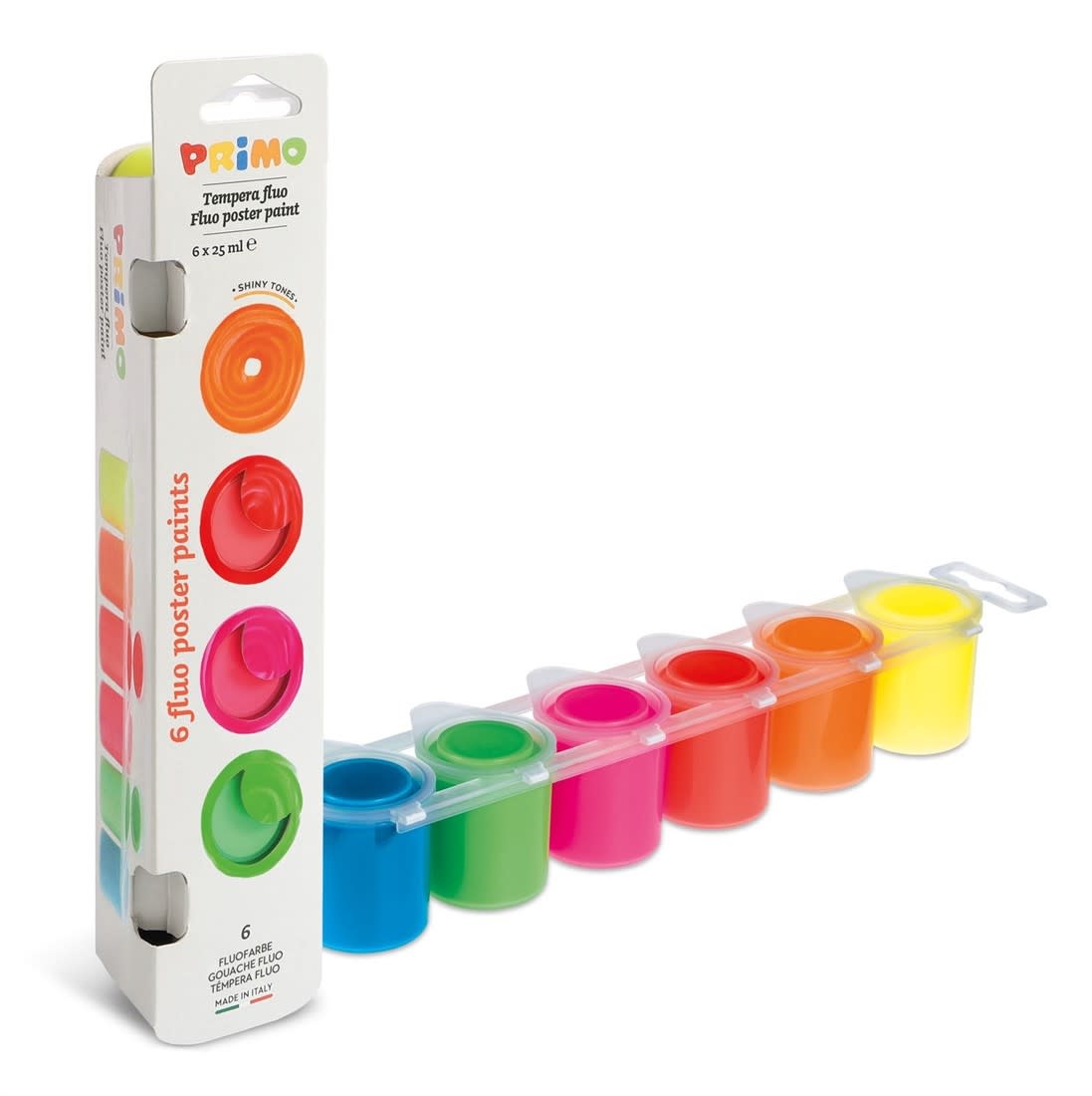 Primo plakkaatverf in potje neon (6x25ml)-2