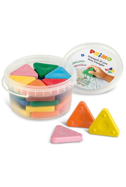 Primo driehoek waskrijtjes 30 stuks