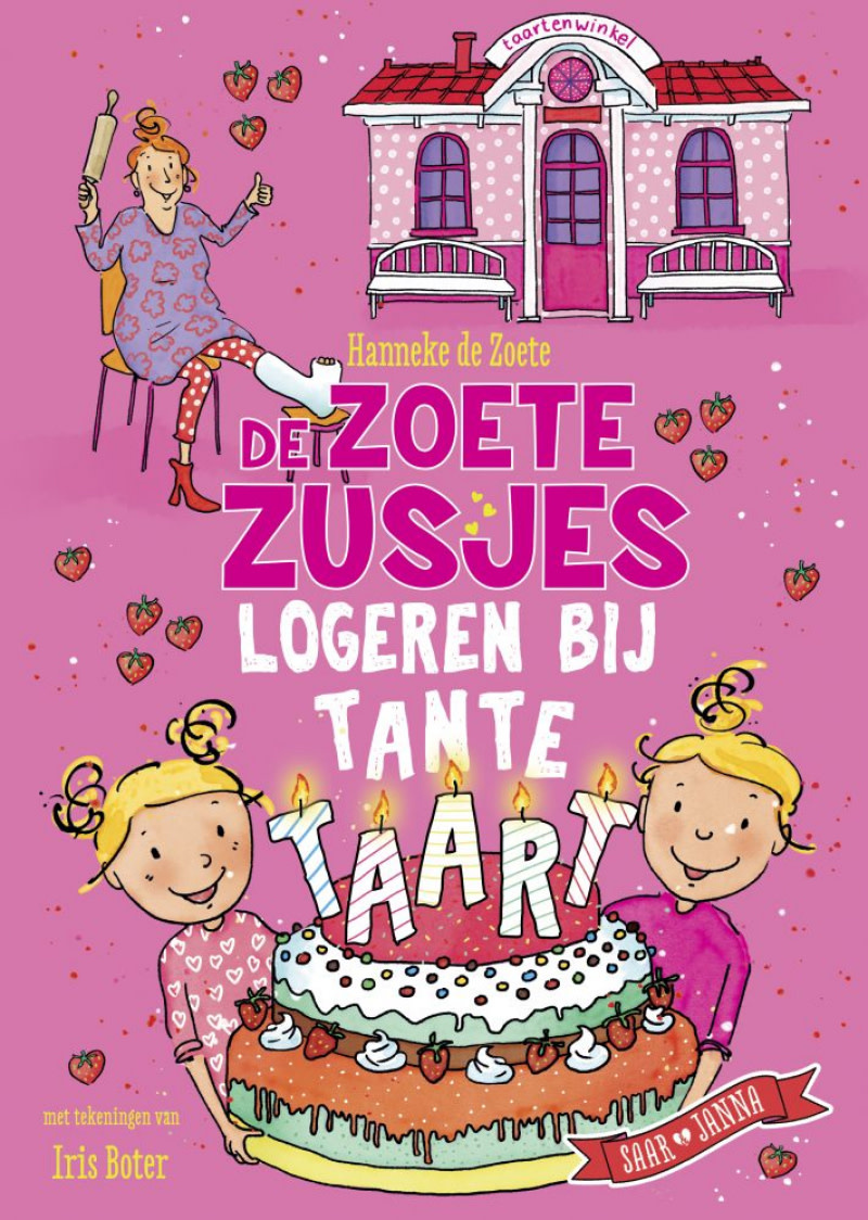 Boek | de zoete zusjes logeren bij tante taart-1
