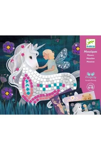 Djeco mozaïek stickers betoverde wereld DJ09426