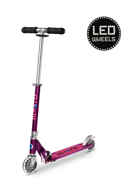 sprite tweewiel step purple stripe  5+