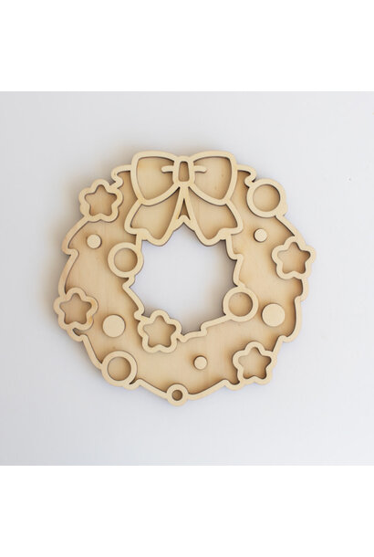 Houten speeltray krans