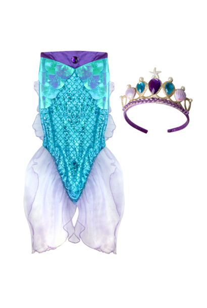 zeemeermin glimmer rok + haarband