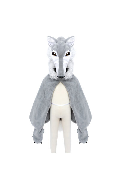 woodland wolf cape