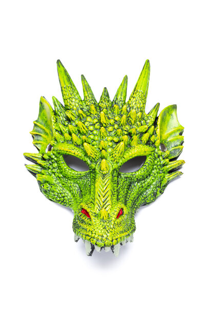 masker draak groen