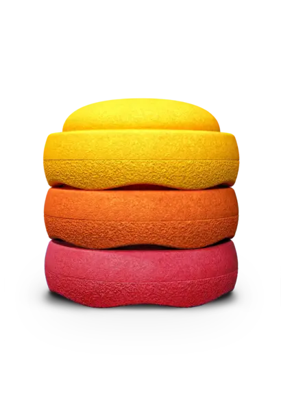 original 3 delig WARM ( geel-oranje-rood )