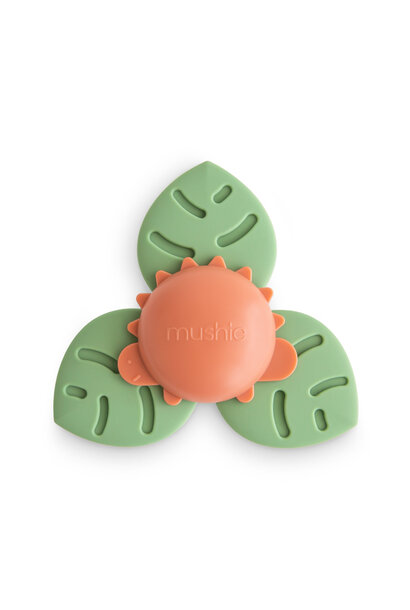 Mushie babyspeeltje spinner met zuignap dino