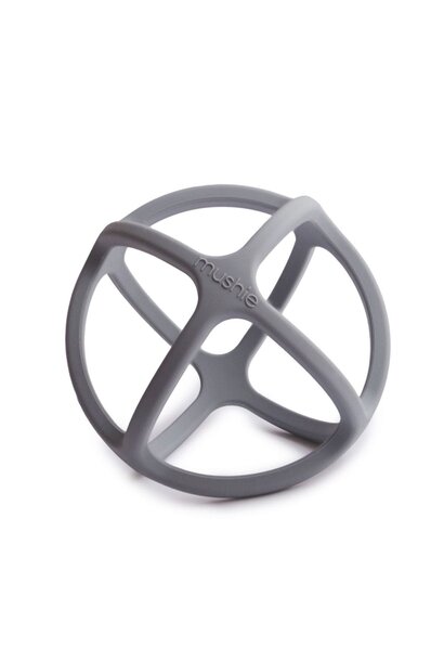 Mushie bijtspeelgoed bal dove grey