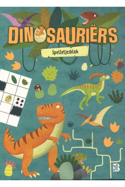 Doeboek - dinosauriers spelletjesblok