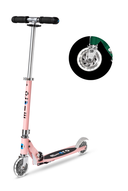 sprite tweewiel step LED zachtroze 5+