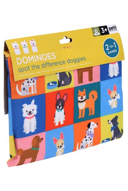 on-the-go domino spel honden