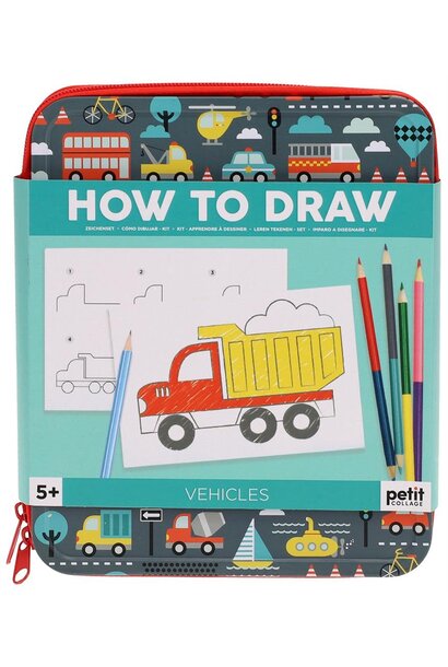 Petit collage how-to-draw voertuigen