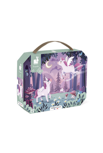 Janod puzzel met 54 stukjes - eenhoorns