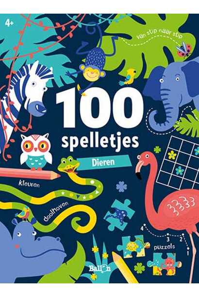 Doeboek - 100 dieren spelletjes