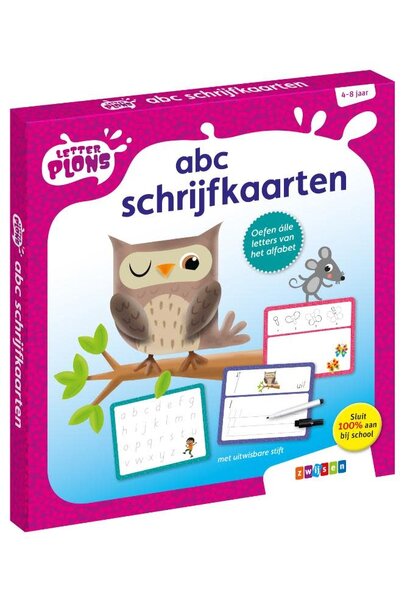 letterplons abc schrijfkaarten