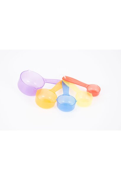 gekleurde maatschepjes 5 delig