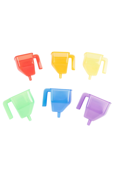 gekleurde trechters 6 delig