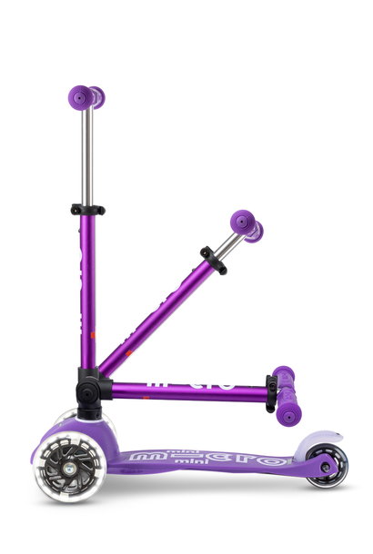 mini step inklapbaar deluxe LED paars