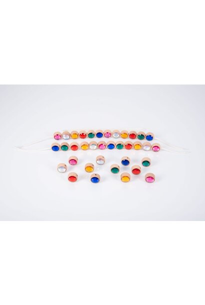 Tickit houten rijg juwelen 36 delig