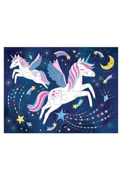 Mudpuppy puzzel on-the-go 36 delig unicorn magic