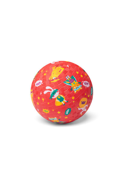 Little L rubberen bal 13cm - superhelden