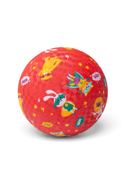 Little L rubberen bal 18cm - superhelden