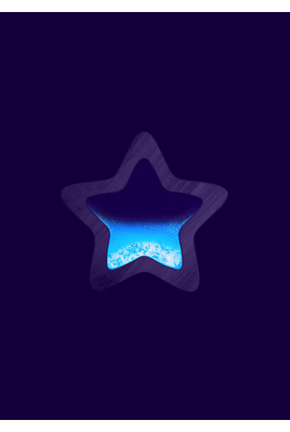 Petit Boum sensorische ster blauw