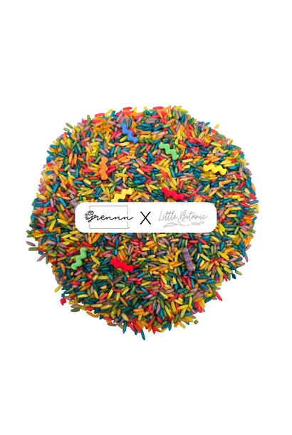 Grennn speelrijst 750gr. - wave regenboog