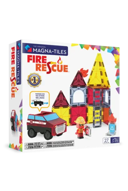 Magnatiles brandweer kazerne 27 delig