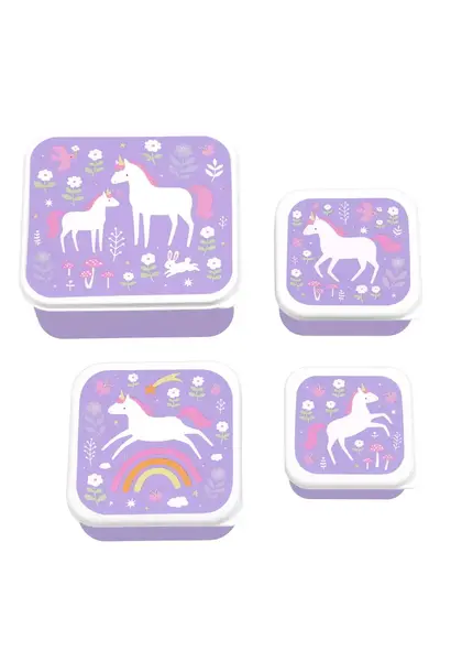 snack en lunch trommel ( set v 4 ) unicorn dreams
