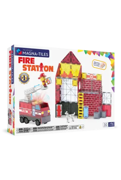 Magnatiles brandweer kazerne groot 50 delig