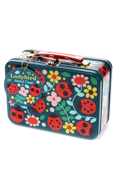 metalen koffertje lieveheersbeestje