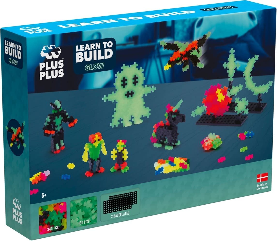 Plus Plus learn to build 500 delig - glow in the dark-1