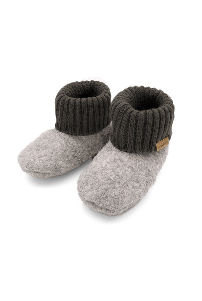 Maximo wollen sloffen - grijs