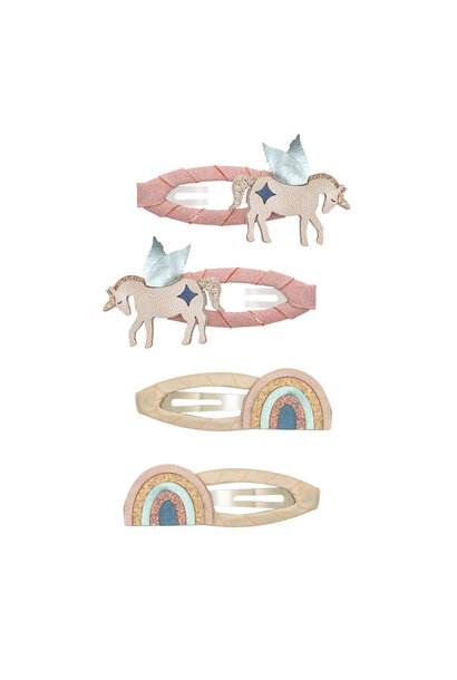 Mimi & Lula unicorn rainbow klik klak haarspeldjes