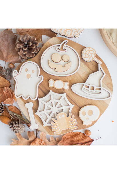 Houten speeltray mini set trick & treat