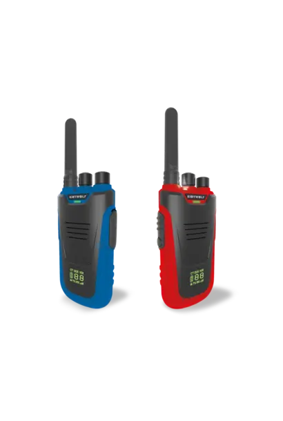 kidytalk walkie talkies blauw + rood