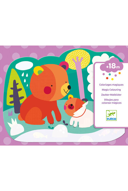 kleuren met water DJ09064 in het bos