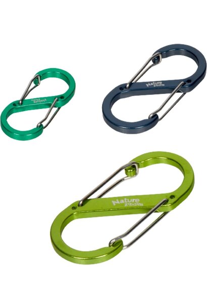 karabijnhaken S-haak  set v 3