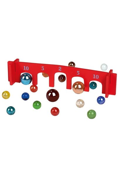 houten knikkerspel incl. knikkers