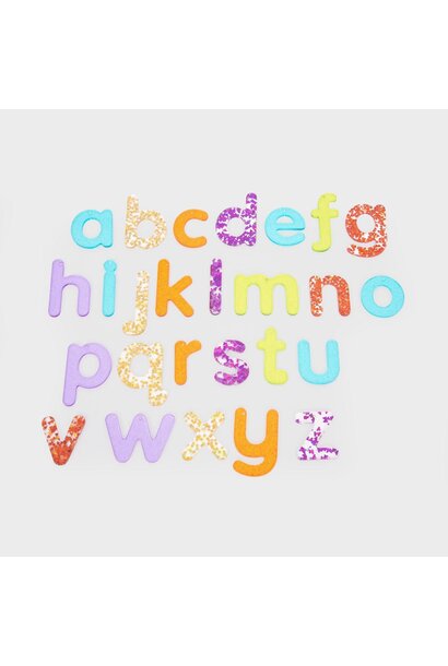 regenboog glitter letters