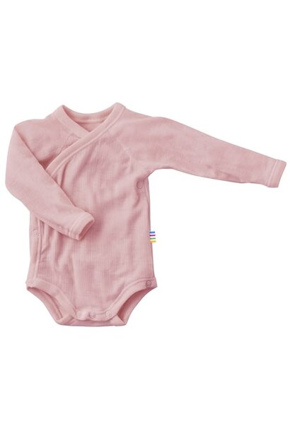 Joha overslag romper merinowol - oud roze