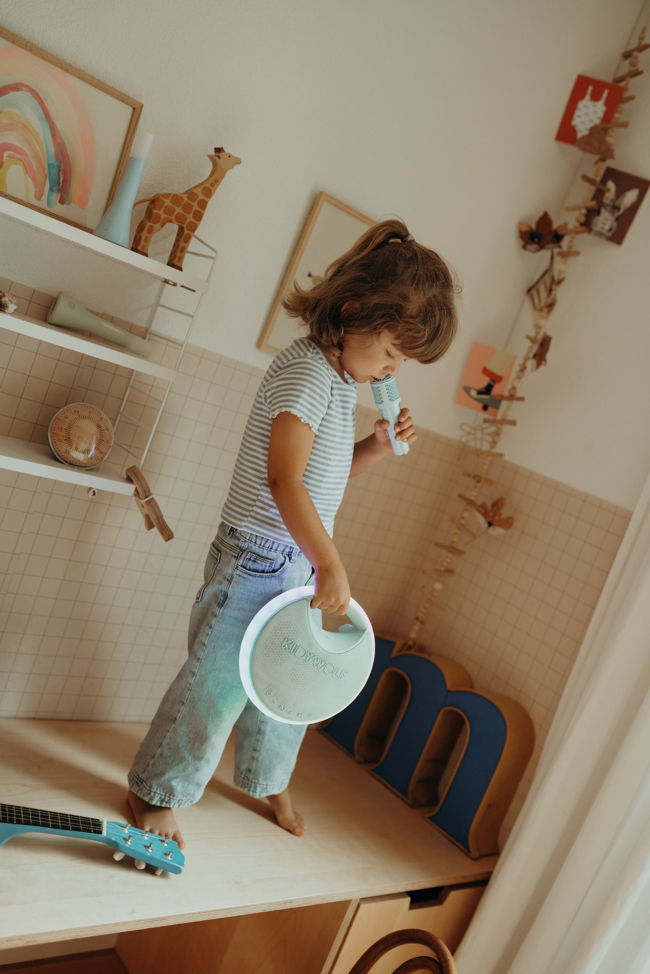 Kidywolf kidykaraoke luidspreker met 2 microfoons-2