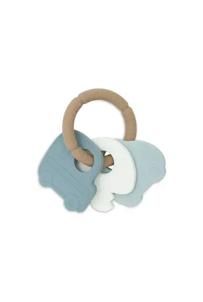 siliconen bijtring sleutelbos on the go